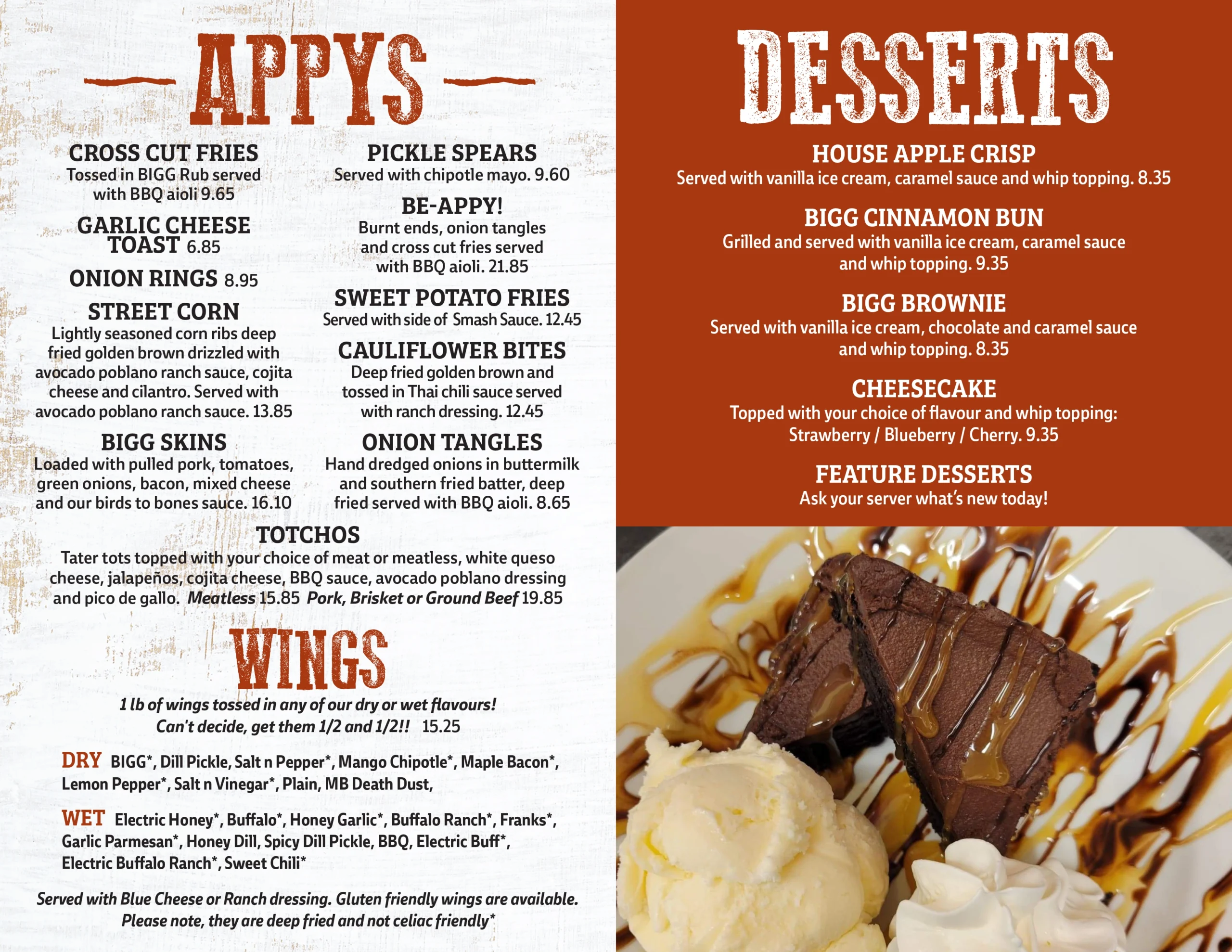 Bigg Smoak BBQ Menu